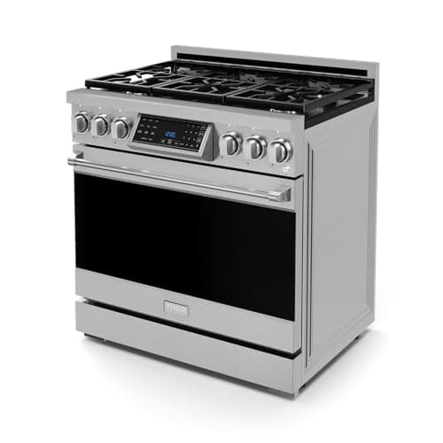 Gordon Ramsay by THOR Kitchen 36 Inch Professional Gas Range with Tilt Panel Touch Control in Stainless Steel