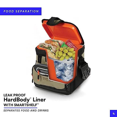 Titan by Arctic Zone Deep Freeze Cooler - Zipperless Hardbody Cooler - Deep Freeze Insulation, HardBody Liner, and SmartShelf
