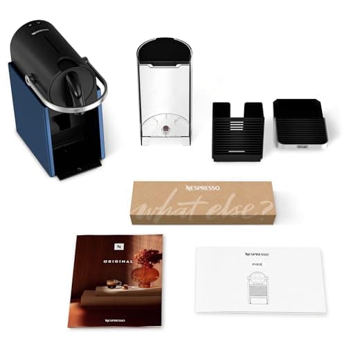 Nespresso Pixie Espresso Machine by De'Longhi, Dark Blue