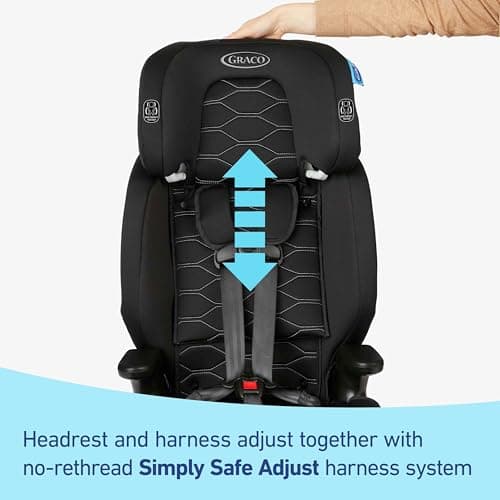 Graco Nautilus 2.0 LX 3-in-1 Forward Facing Car Seat, High Back Booster, Backless Booster Car Seat Featuring InRight & Latch, Hex