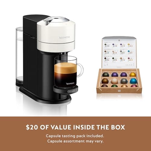 Nespresso Vertuo Next Coffee and Espresso Maker by De'Longhi, White