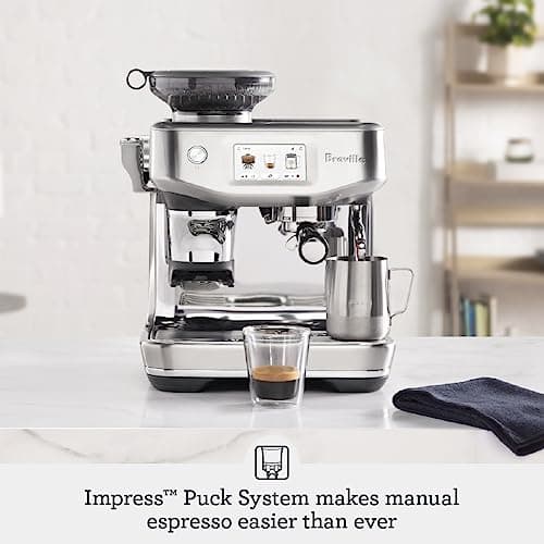 Breville Barista Touch Impress Espresso Machine BES881OLT, Olive Tapenade
