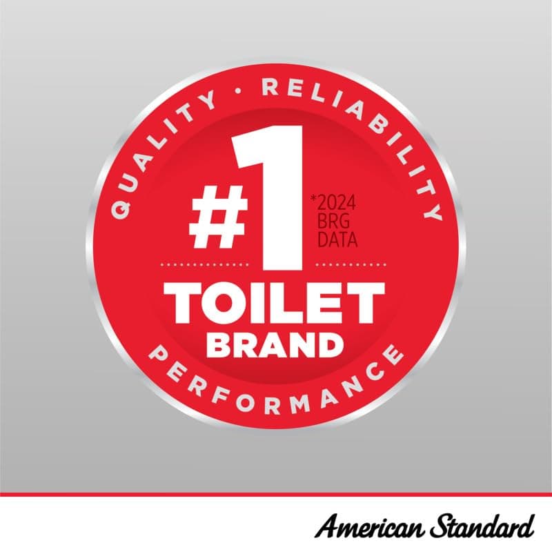 American Standard 2467016.020 Cadet Two-Piece Pressure Assisted Toilet, Chair Height, Elongated Front, White, 1.6 GPF