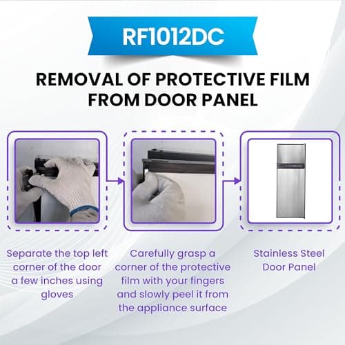 12V/DC Refrigerator Freezer 10cf Stainless for RV Boat Off-Grid 2 Doors