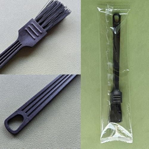 4 Pack Coffee Grinder Brush Espresso Machine Cleaner Tool with Stiff Nylon Bristle Barista Brushes for Dusting Cleaning Coffee Bean Grain Powder Grounds Burr Filter Cup