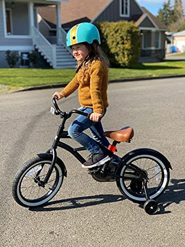 JOYSTAR 12 14 16 Inch Kids Cruiser Bike for Ages 2-7 Years Old Girls & Boys, Children's Bicycle with Training Wheels, Coaster Brake, Fenders & Adjustable Seat