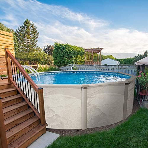Aquarian Steel-Frame Outdoor Above-Ground Swimming Pool, Round, 15' x 52", Phoenix