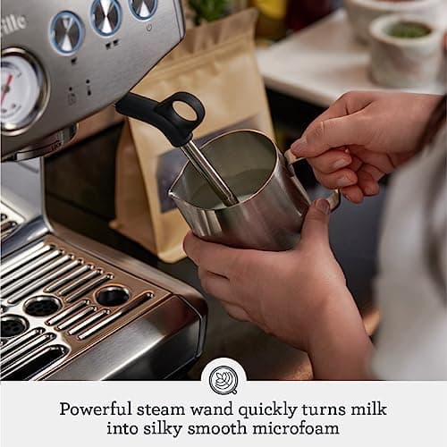 Breville Barista Express Impress Espresso Machine BES876BSS, Brushed Stainless Steel