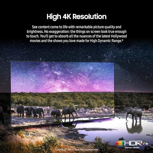 Samsung 65-Inch Class Neo QLED 4K QN90D Series Mini LED, Neo Quantum HDR+ Smart TV w/Dolby Atmos, Object Tracking Sound+, Motion Xcelerator, Real Depth Enhancer Pro, Alexa Built-in (QN65QN90D, 2024)