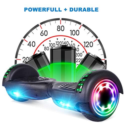 self balance scooter,6.5" Two-Wheel Self-Balancing Hover Board with Bluetooth Speakers and Fashion LED Lights for Kids and Adults