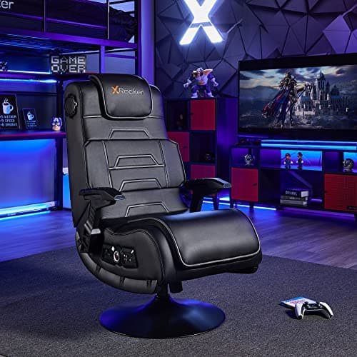 X Rocker PC Computer Gaming Desk Chair, Built-in Audio, College Dorm Essentials for Guys and Girls, Gamers, Bedroom, Dorm Room Essentials, Foldable