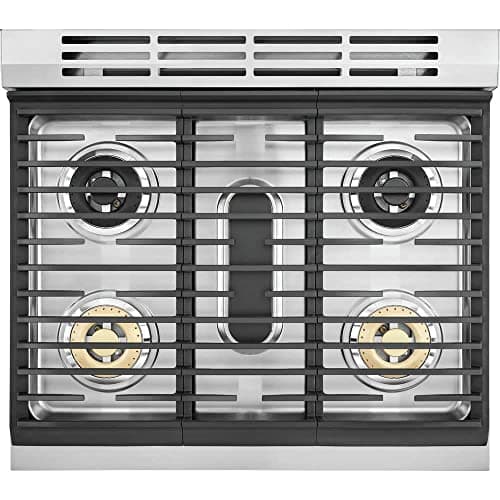 Electrolux ECFD3068A 30 Inch Wide 4.6 Cu. Ft. Free Standing Dual Fuel Range with Dual Brass Power Burners - Stainless Steel