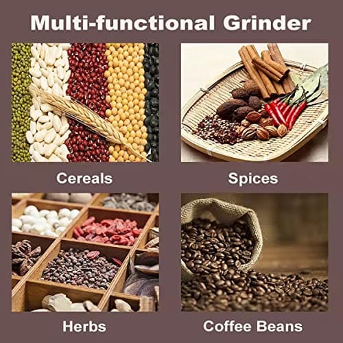Professional Manual Grain Grinder, Hand Crank Grain Mill, 304 Stainless Steel Wheat Grinder, Wooden Handle Corn Grinder Hand Crank, Manual Coffee Grinder