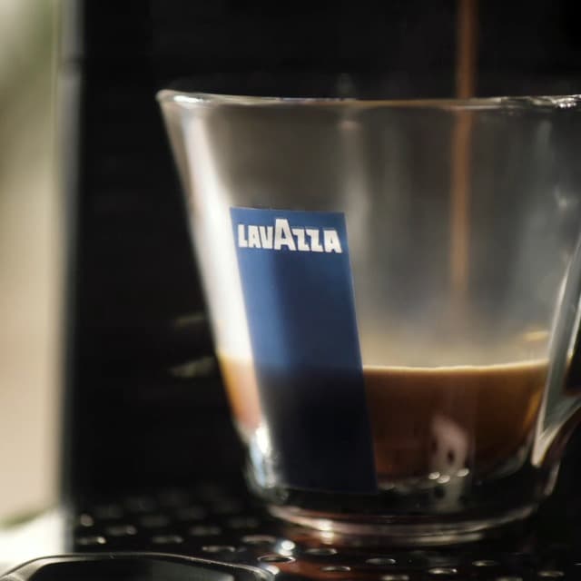 Lavazza BLUE Classy Mini Single Serve Espresso Coffee Machine LB 300, 5.3" x 13" x 10.2" 2 Coffee selections: simple touch controls, 1 programmable free dose and 1 pre-set