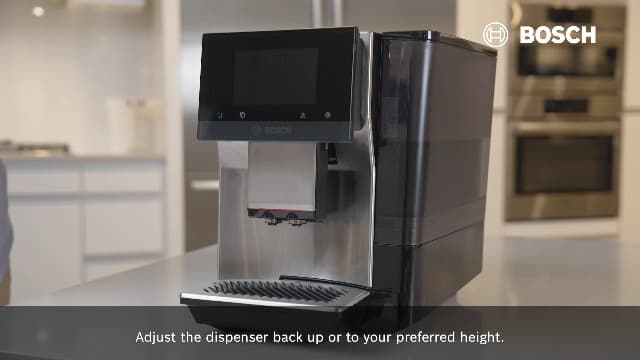 BOSCH 800 Series Fully Automatic Espresso and Coffee Machine – 36 Drinks with Coffee World, Cold Brew, Double Cup, Milk Hose, Glass Milk Container, in Metallic Silver TPU60501