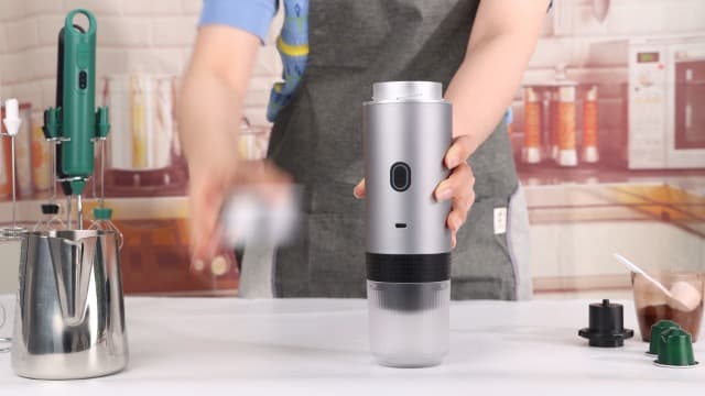 APSARAS USA Portable Coffee Maker for Travel, Portable Espresso Maker, 20 bar Mini Espresso Machine, 3in1 Travel Coffee Maker with Ground Coffee & Capsule(Ns&DG) for RV, Camping, Car