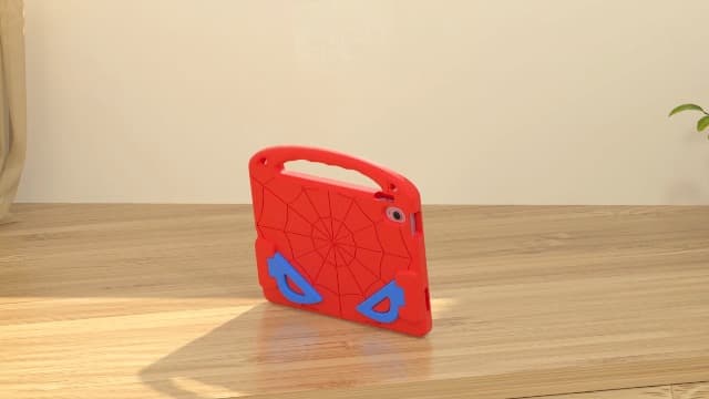 Kids Case for iPad 9th/8th/7th Generation (iPad 10.2 inch 2021/2020/2019), Shockproof Case with Screen Protector (Red)