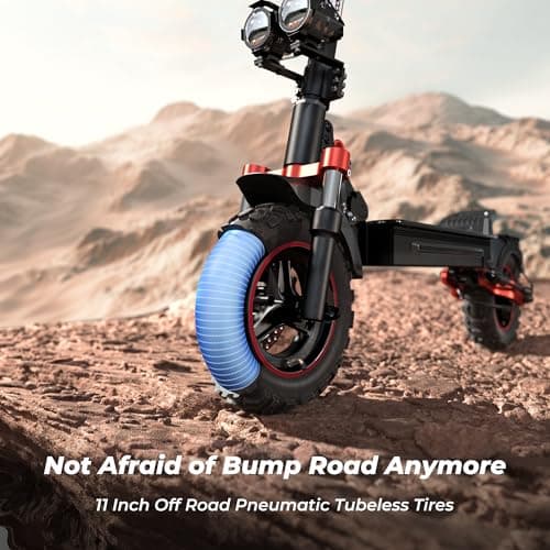 iScooter Electric Scooter, 40/43/50 Miles Long Range & 28/38 MPH Top Speed E Scooter, 10/11/12" Offroad Pneumatic Tire Scooter for Adults with Turn Signals, Double Braking Systems, APP and Storage Bag
