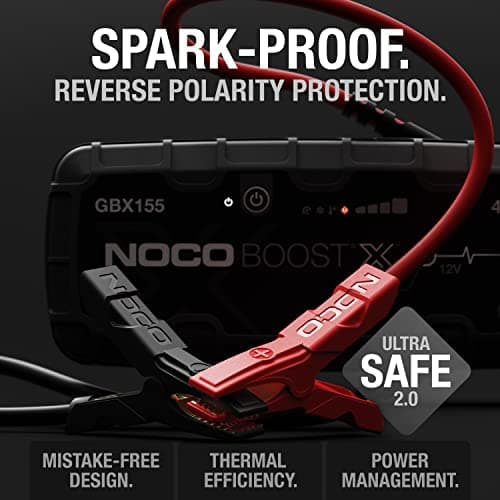 NOCO Boost X GBX155: 4250A UltraSafe Jump Starter – 12V Lithium Battery Booster Pack, Portable Jump Box, Power Bank & Jumper Cables - for 6.5L Gas and 4.0L Diesel Engines