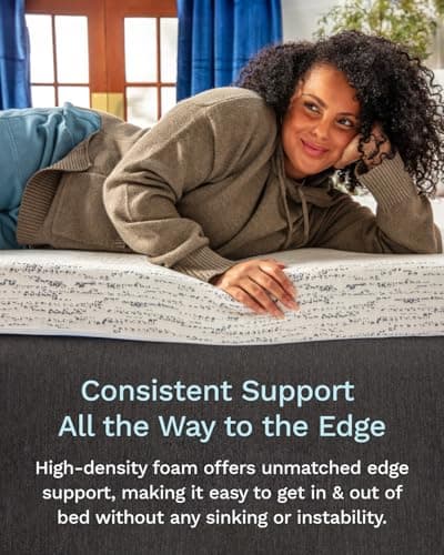 ViscoSoft 3 Inch Memory Foam Mattress Topper Queen - Select High Density Ventilated Mattress Pad - Premium Removable Rayon Cover