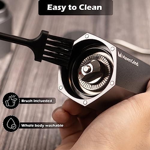 Coffee Bean Grinder - Manual Coffee Hand Grinder For Espresso, Frenchpress, Machine Coffee - Portable Stainless Steel Burr Grinder With Adjustable Coarseness Knob