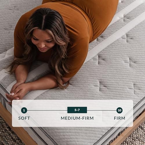 Leesa Full Size Plus Hybrid Mattress, Medium Firm Firmness, Engineered for Plus Sized Sleepers, 13", CertiPUR-US Certified, 100-Night Trial