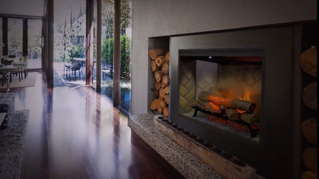 Dimplex Revillusion Electric Fireplace Log Insert - 20 Inch Faux Wooden Logs, Plug in Electric Heater; Remote Control Included - Supplemental Zone Heat | Model #RLG20