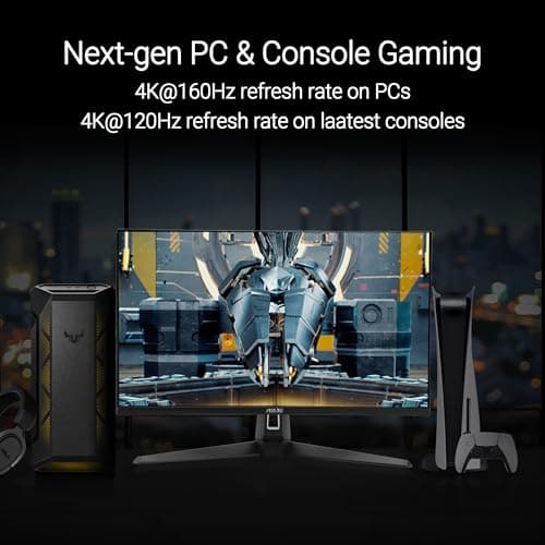 ASUS TUF Gaming 27” 4K HDR Monitor (VG27UQ1A) – 160Hz, 1ms, Extreme Low Motion Blur Sync, NVIDIA G-SYNC Compatible, AMD FreeSync Premium, 95% DCI-P3, DisplayWidget, 3 yr Warranty