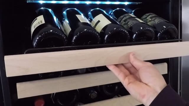 Whynter BWR-0922DZ 92 Wine Bottle Built-in or Freestanding Stainless Steel Dual Zone Compressor Large Capacity Refrigerator Rack for Open LED Display, Dark Grey-92 Grey