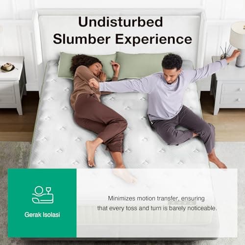 Novilla Hybrid King Mattress, 12 Inch King Size Hybrid Mattress in a Box with Individually Wrapped Coils & Euro Top for Pressure Relief & Motion Isolation & Cool Night Sleep, CertiPUR-US Certified