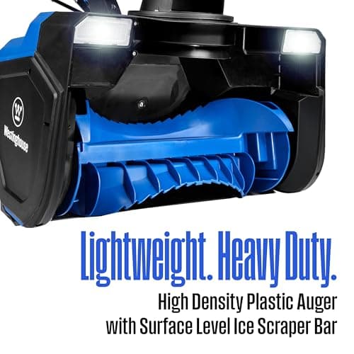 Westinghouse WSnow23 Corded Snow Blower 23 Inch, Dual LED Lights, 1800W Watt Motor, Electric Snow Blower with 25ft Throwing Distance, Plows 800lbs/min, Adjustable Chute