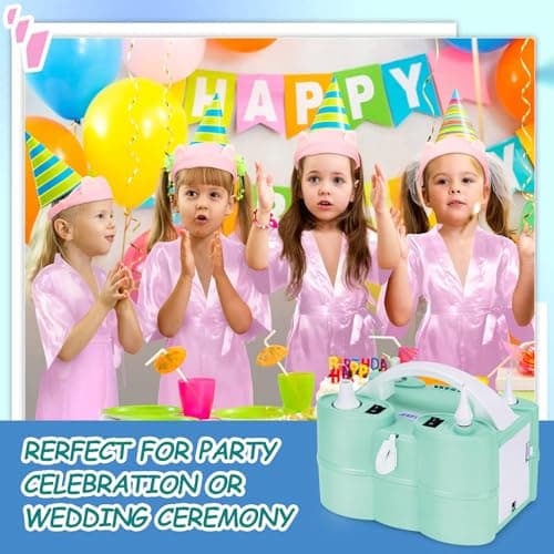 AGPtEK 3-in-1 Air Pump for Inflatables and Balloon Electric Air Balloon Pump 600W for Latex 260Q Foil Balloons with Hose Extension Quick-Fill Inflator Deflator for Air Mattress, Compression Bag
