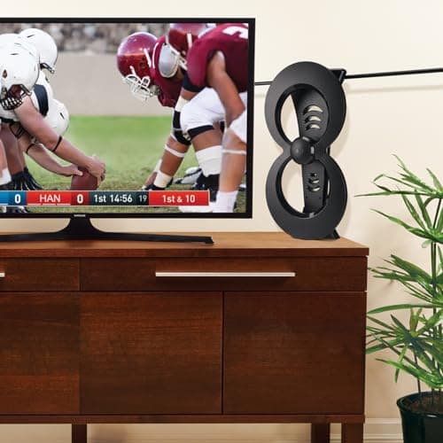 Antennas Direct ClearStream 2MAX Indoor Outdoor TV Antenna, UHF VHF, Multi-Directional, 60+ Mile Range, 4K 8K UHD NEXTGEN TV – w/ 20-inch Mast (Black)