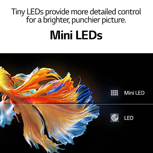 LG 65QNED99UPA Alexa Built-in QNED MiniLED 99 Series 65" 8K Smart UHD NanoCell TV (2021), Silver