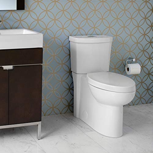 American Standard 2794.204.020 Studio Concealed Trapway Dual Flush Right Height Elongated Toilet, White