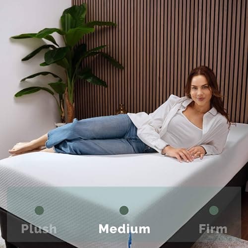Nestl Green Tea Twin Mattress 8 Inch - Cooling Graphite Memory Foam Twin Mattress for Kids, Fiberglass Free Pressure Relief Supportive Bed in A Box, CertiPur-US Certified