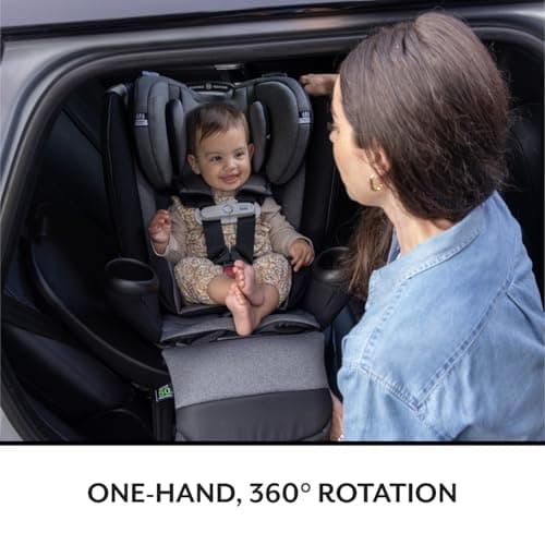 Evenflo Gold Revolve360 Extend All-in-One Rotational Car Seat with SensorSafe (Moonstone Gray)