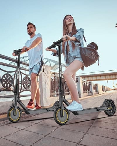 Electric Scooter, 350W/500W Motor, 8.5''/10''Tires, Top Speed 16/19/22 mph, Max 12/21/23Miles Ranges, Foldable E Scooter for Adults