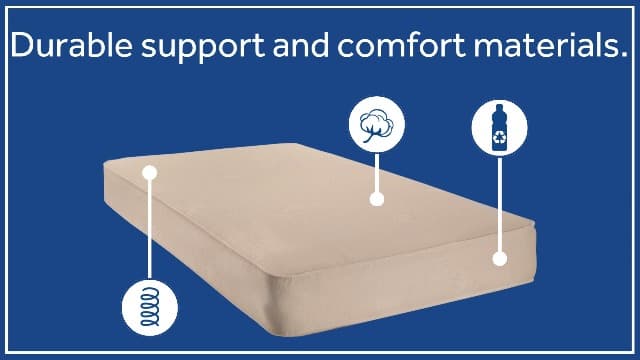 Sealy Baby Posturepedic Grace Hybrid - Firm 2-Stage Crib Mattress with Breathable Waterproof Barrier - GREENGUARD Gold Certified, Soy-enhanced Foam for Infants and Toddlers, Made in the USA (52x28")