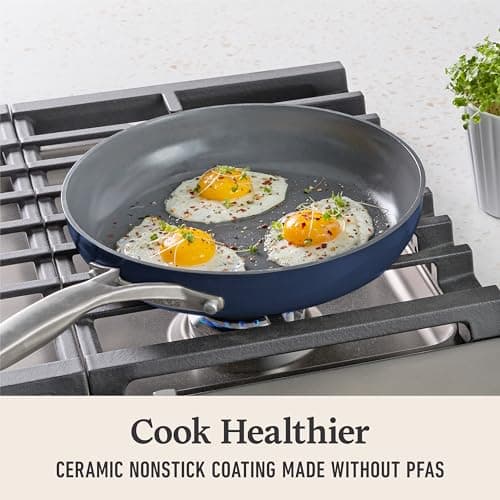 Calphalon® Premier Ceramic Nonstick 8" and 10" Frying Pan Set, Midnight Blue