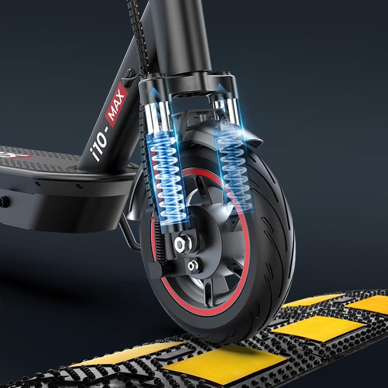 iScooter Electric Scooter for Adults,50/30 Miles Range, 28 MPH Top Speed, 800/750W Motor, 10" Pneumatic Tires, Foldable Dual Shock Absorption Commuting E Scooter with APP & Turn Signals & Storage Bag