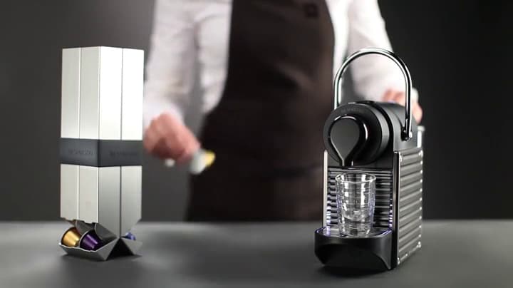 Breville-Nespresso USA BEC420TTN1AUC1 Pixie Espresso Machine, Titan