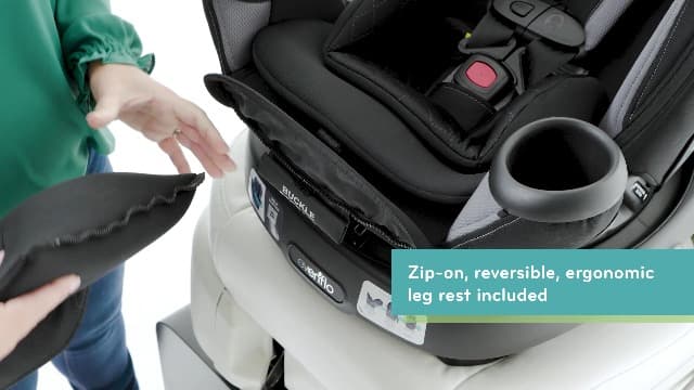Evenflo Gold Revolve360 Extend All-in-One Rotational Car Seat with SensorSafe (Moonstone Gray)