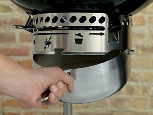 Weber Performer Deluxe Charcoal Grill, 22-Inch, Touch-N-Go Gas Ignition System, Black
