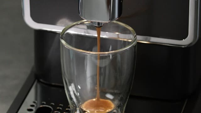 Tchibo Automatic Espresso & Coffee Machine Bundle with Built-in Grinder, Comes With 3 x 12 oz. Bags of Whole Bean Coffee, Red