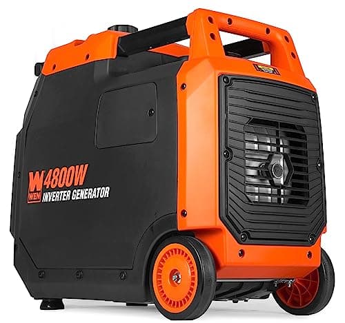 WEN 4800-Watt Portable Inverter Generator, RV-Ready, Quiet and Lightweight with Fuel Shut Off (56477i)
