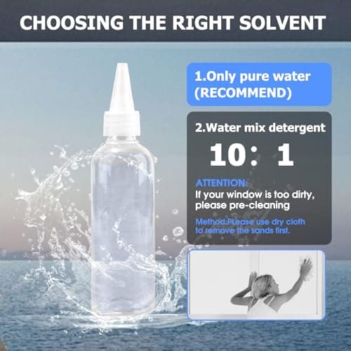 S6 Window Cleaner Robot with Leather Belt Dual Water Spray 3500Pa Houshold Window Cleaning Robot with AI Path Planning Low Noise Glass Cleaning Robot for Frame/Frameless Glass