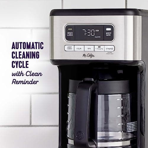 Mr. Coffee 14 Cup Programmable Coffee Maker Stainless Steel