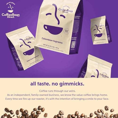 Coffee Bean Direct Jamaican Blue Mountain Style, Whole Bean Coffee, 5-Pound Bag