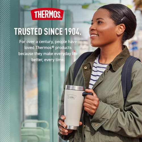 THERMOS ICON SERIES, Stainless Steel Mug, Granite, 16 oz